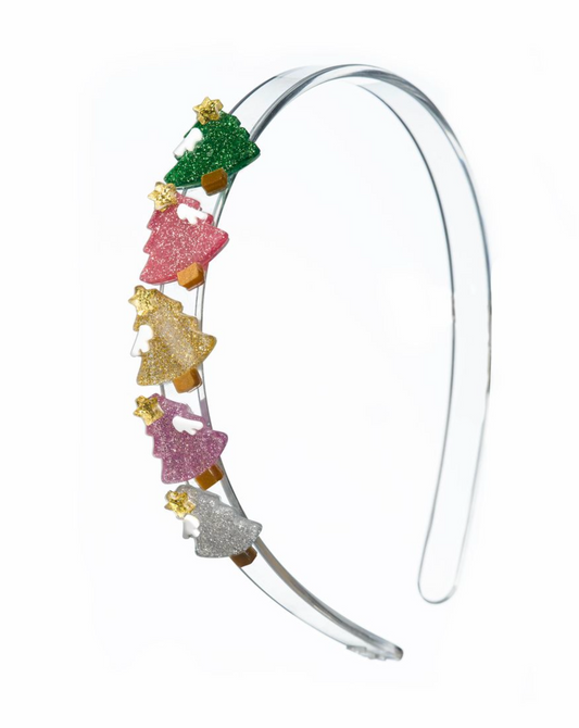 Lilies & Roses Tree Multi Pink and Gold Headband
