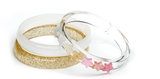 Lilies & Roses Star Glitter Bangles