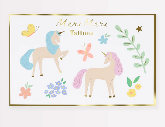 Meri Meri Unicorn Tattoos