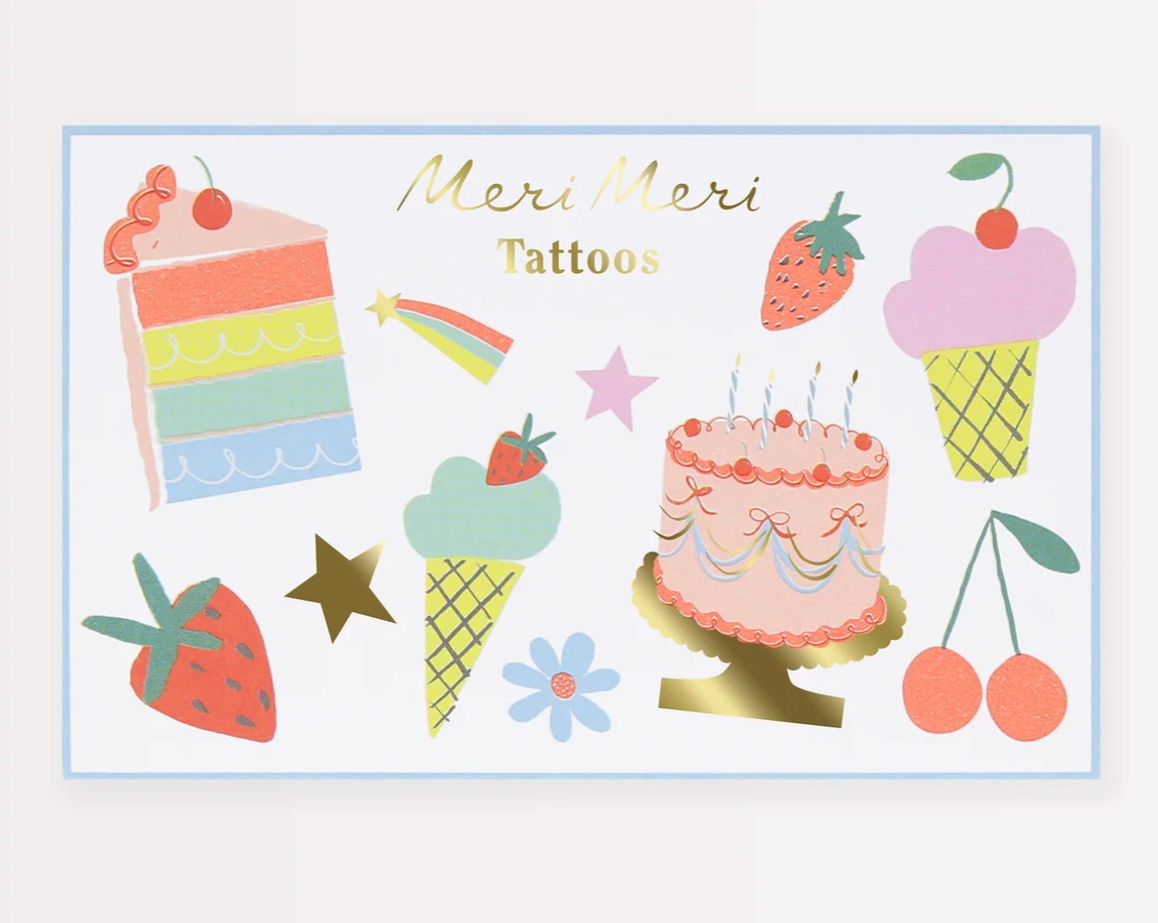 Meri Meri Birthday Temporary Tattoos