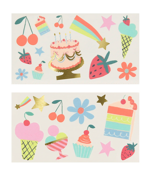 Meri Meri Birthday Temporary Tattoos