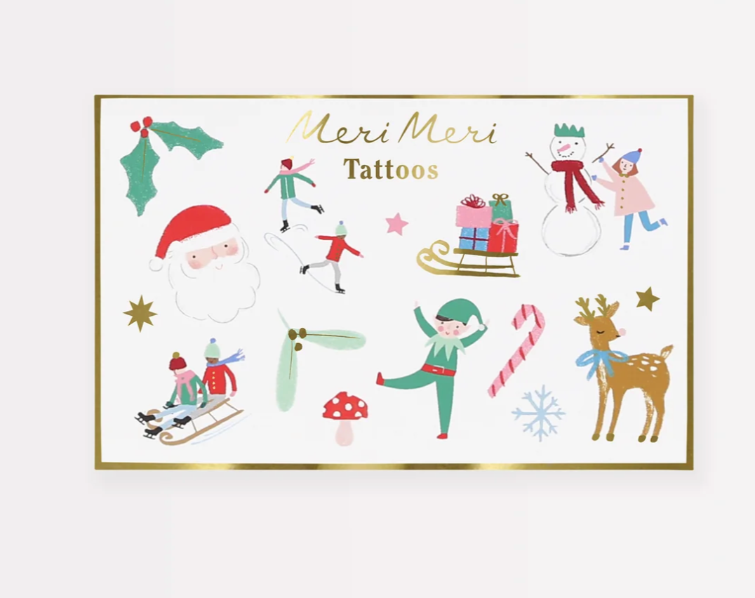 Meri Meri Mixed Icon Christmas Tattoo