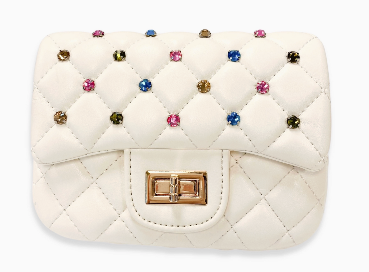 Doe a Dear Colorful Gems Quilted Purse