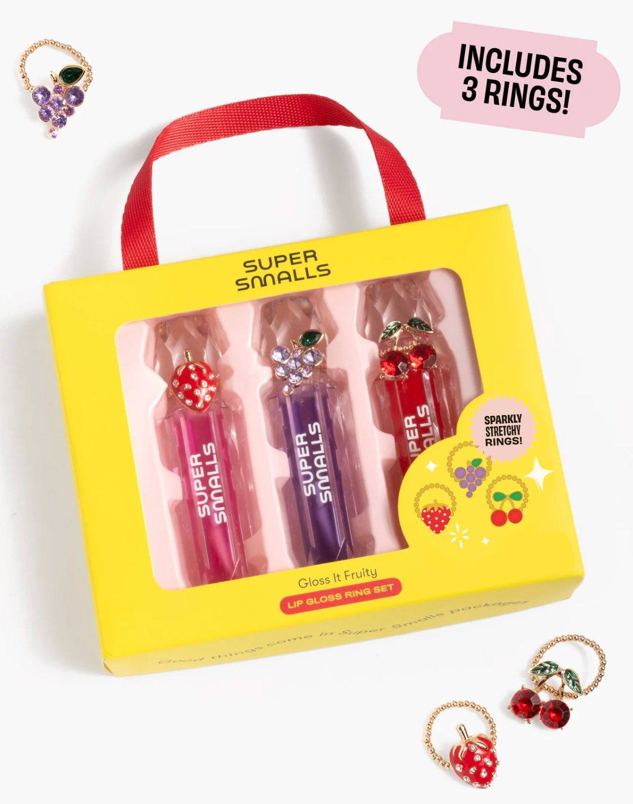 Super Smalls Gloss it Fruity Lip Gloss Ring Set