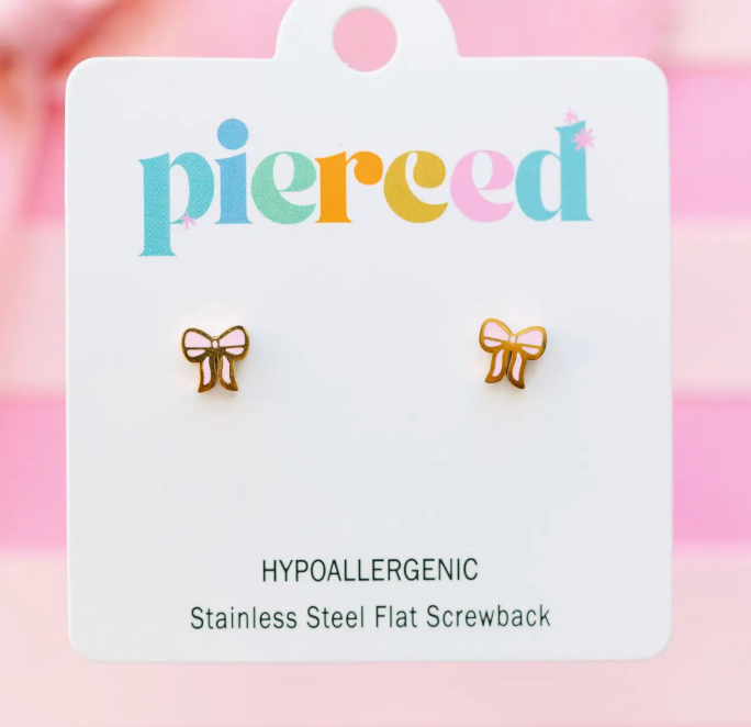 Pierced Screw Back Earrings