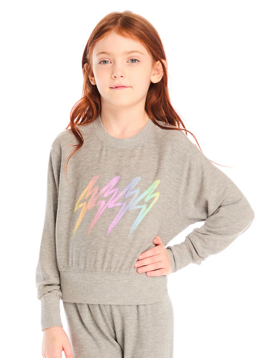 Chaser Rainbow Bolts Pullover