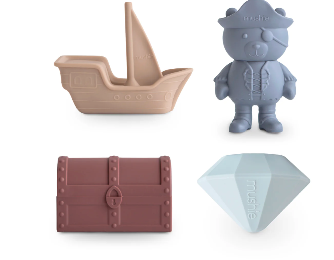 Mushie Pirate Mold Free Bath Play Set
