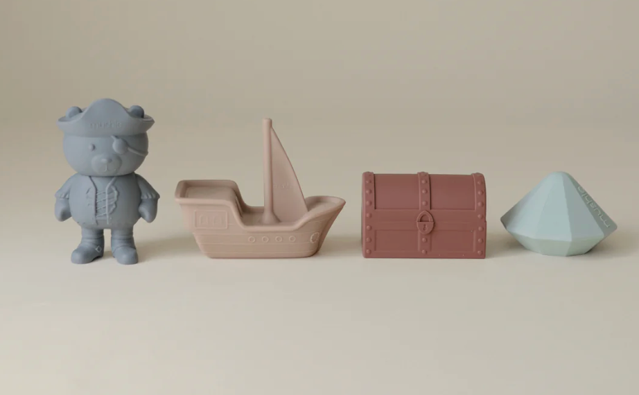Mushie Pirate Mold Free Bath Play Set