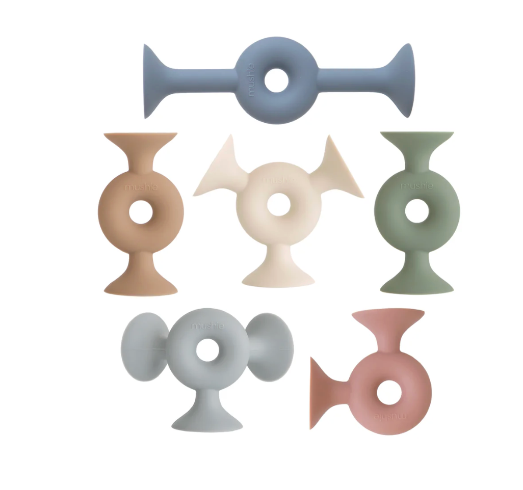 Mushie Silicone Suction Builders