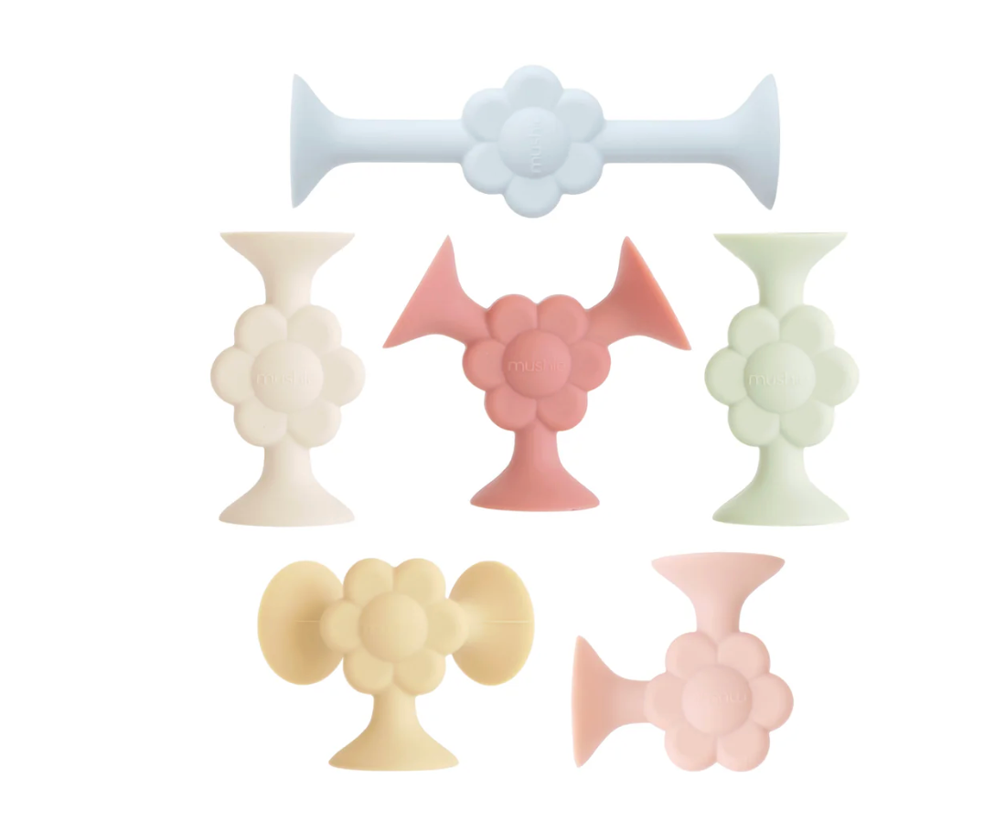 Mushie Silicone Suction Builders