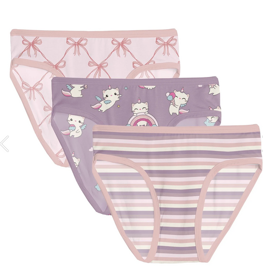 Kickee Pants Girls Underwear Set of 3