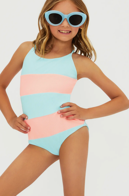 Beach Riot Little Calista One Piece - Guava Jelly