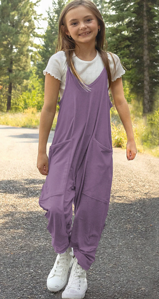 Fornia Girls Yoga Onesie - Purple