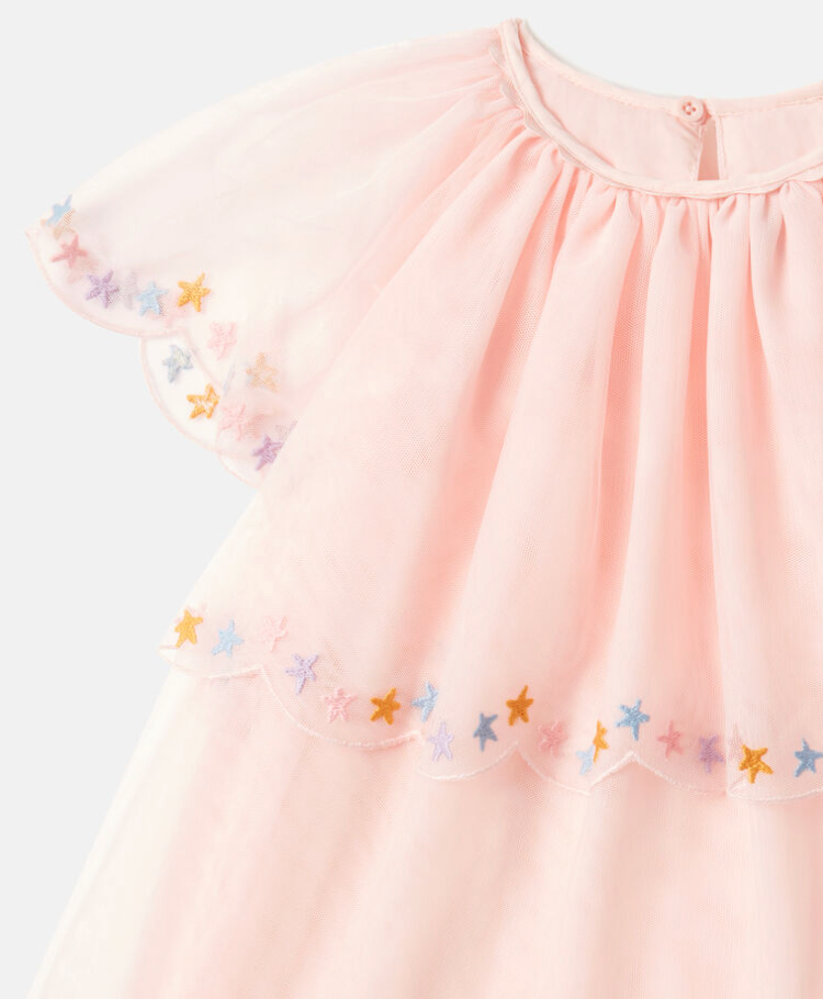 Stella McCartney Kids Tiered Tulle Dress with Stars