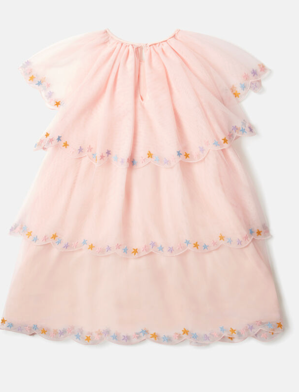 Stella McCartney Kids Tiered Tulle Dress with Stars