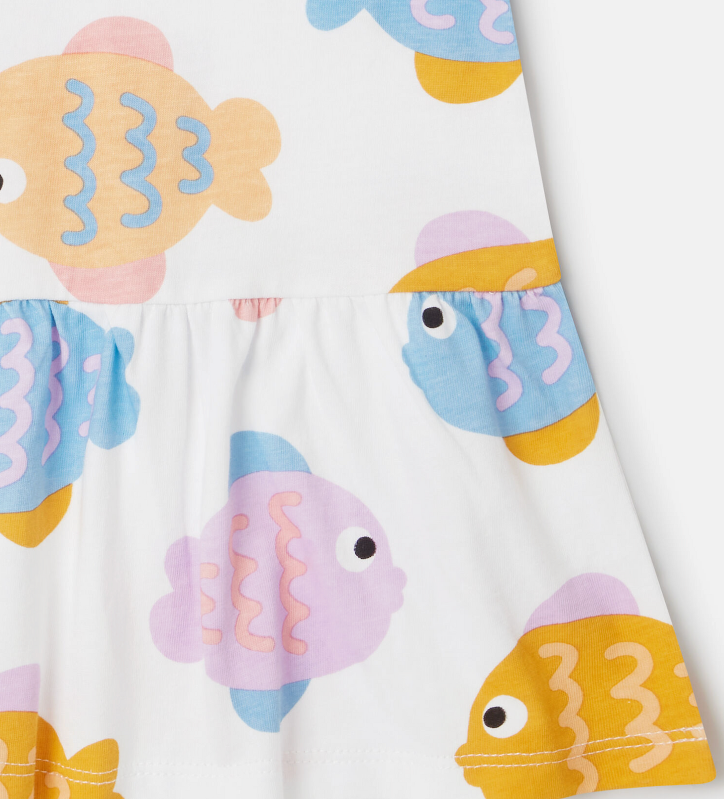 Stella McCartney Kids Fish Print Jersey Dress