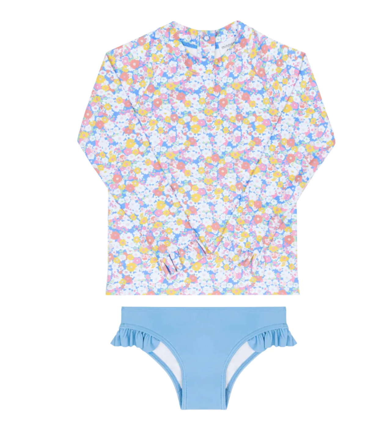 Minnow Girls Jasmine Blossom Ruffle Rashguard Set