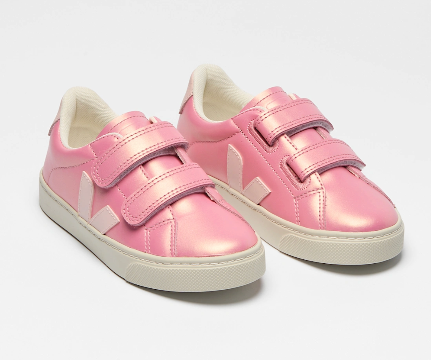 Veja Small Esplar Leather Glimmer Petal