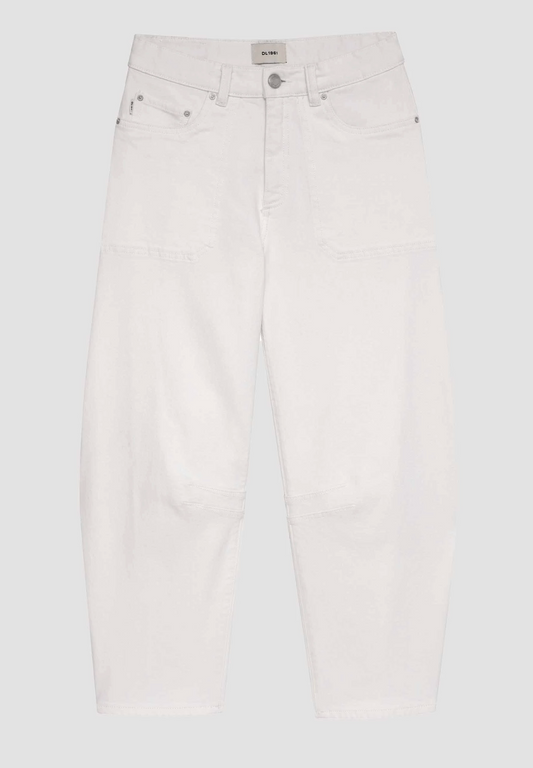 DL1961 Kenzy Barrel Jeans - White