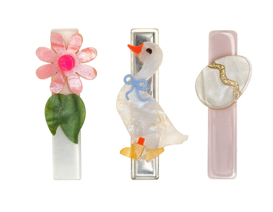 Lilies & Roses Cute Goose Hair Clips