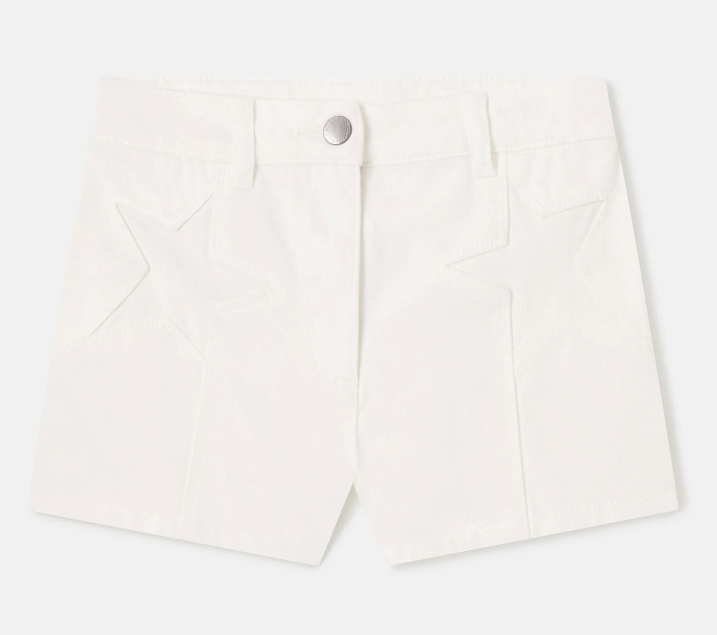 Stella McCartney Kids Girl Denim Shorts White