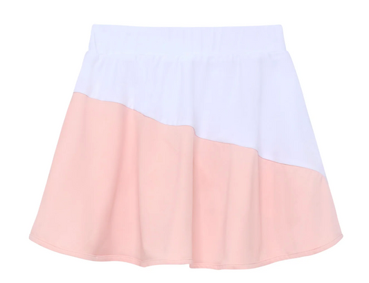 Courtside Kids Half Court Skort - Pink/White