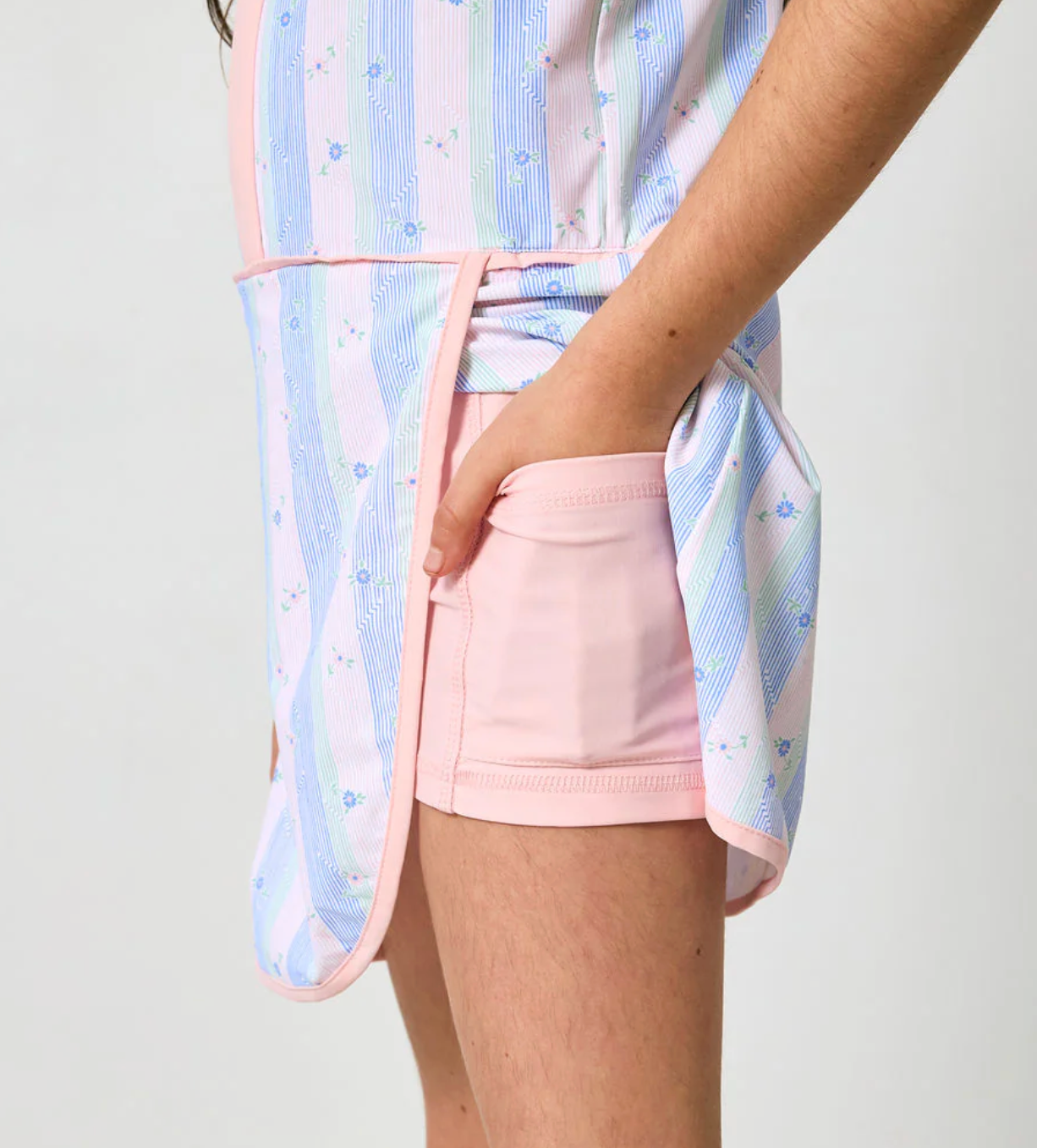 Courtside Kids Striped In Bloom Court Dress