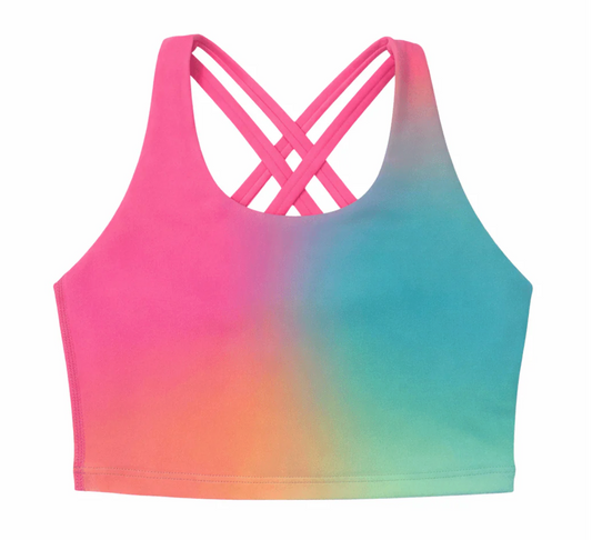 Beach Riot Clementine Tank Top - Strawberry Sunset Ombre