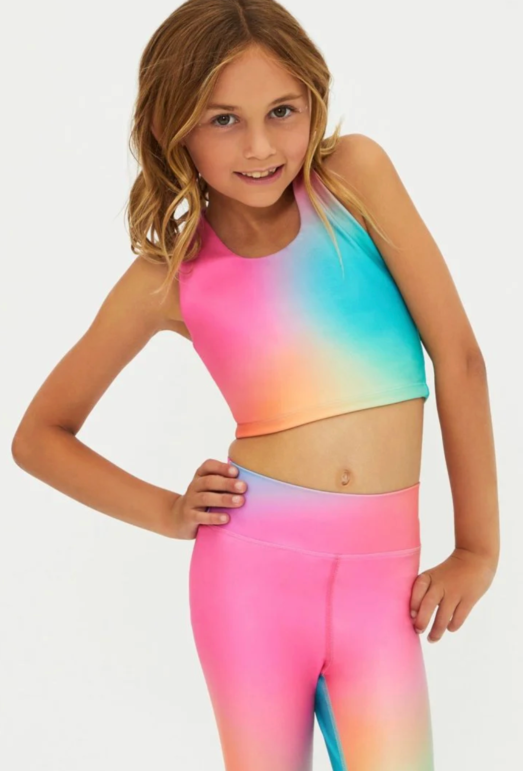 Beach Riot Clementine Tank Top - Strawberry Sunset Ombre