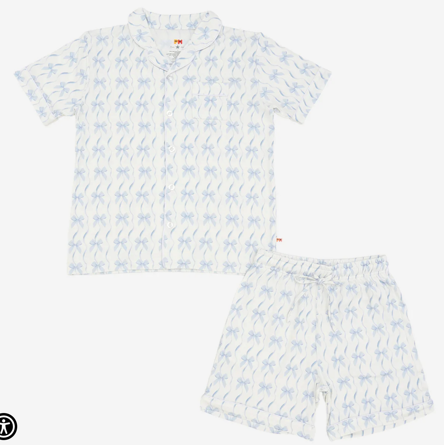 Petite Hailey Bamboo SS Buttondown Set
