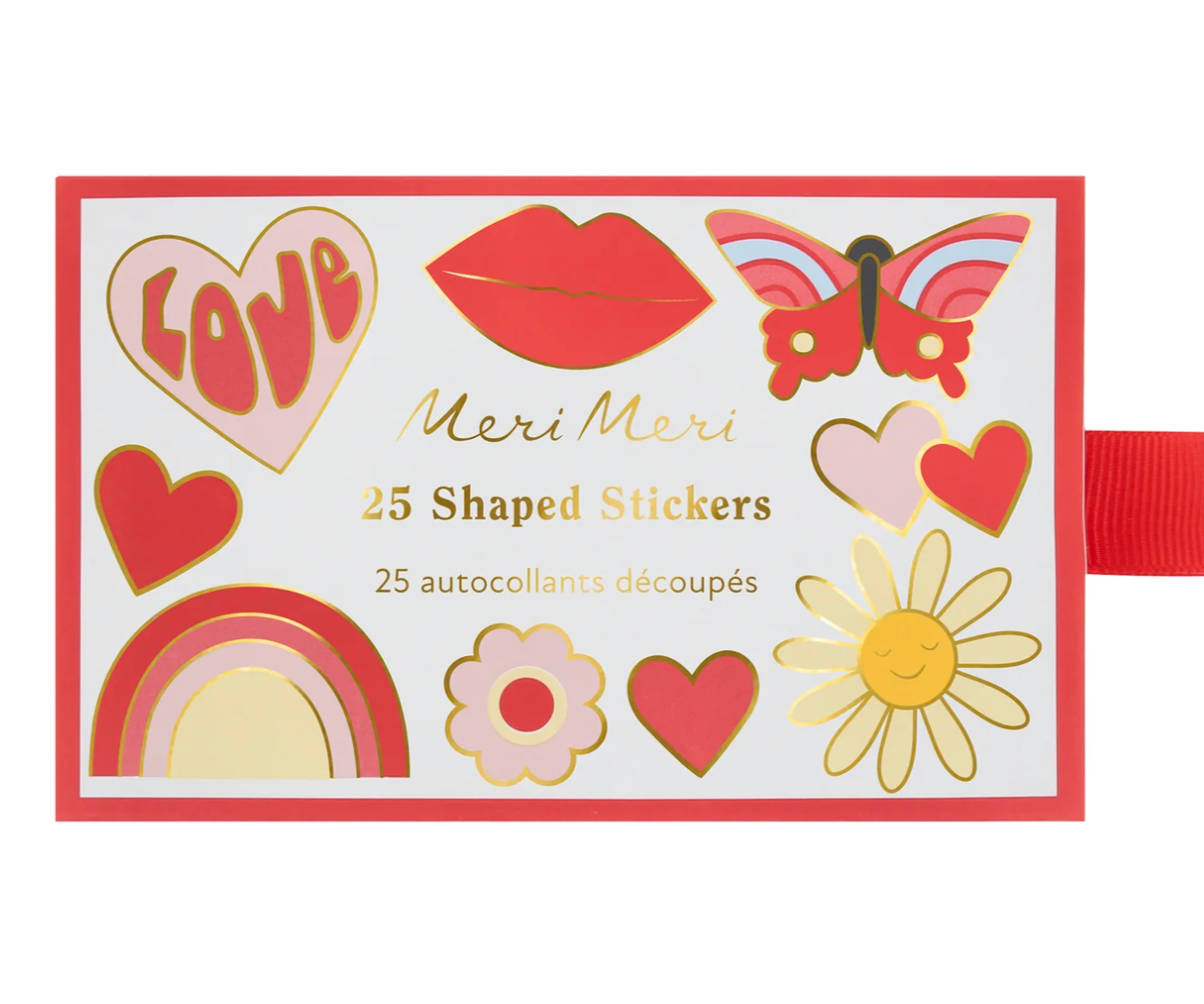 Meri Meri Groovy Love Shaped Stickers