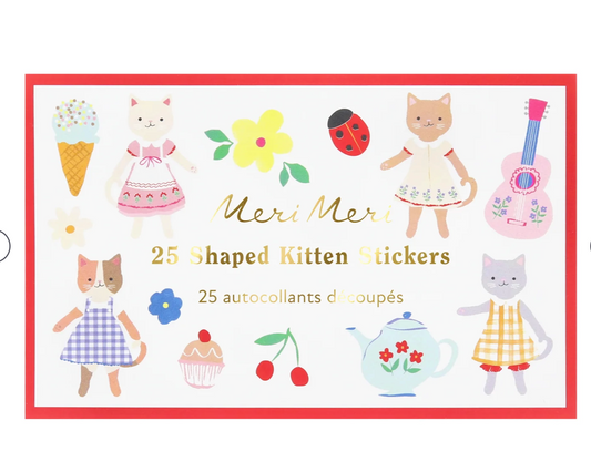 Meri Meri Kitten Club Shaped Stickers