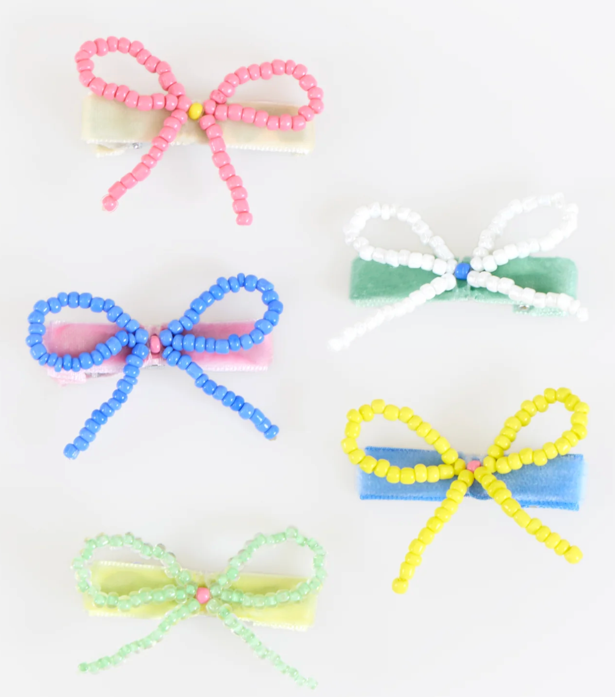 Meri Meri Beaded Bow Hair Clips