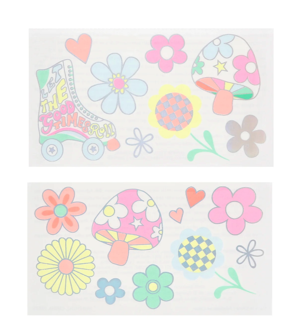 Meri Meri Groovy Temporary Tattoos