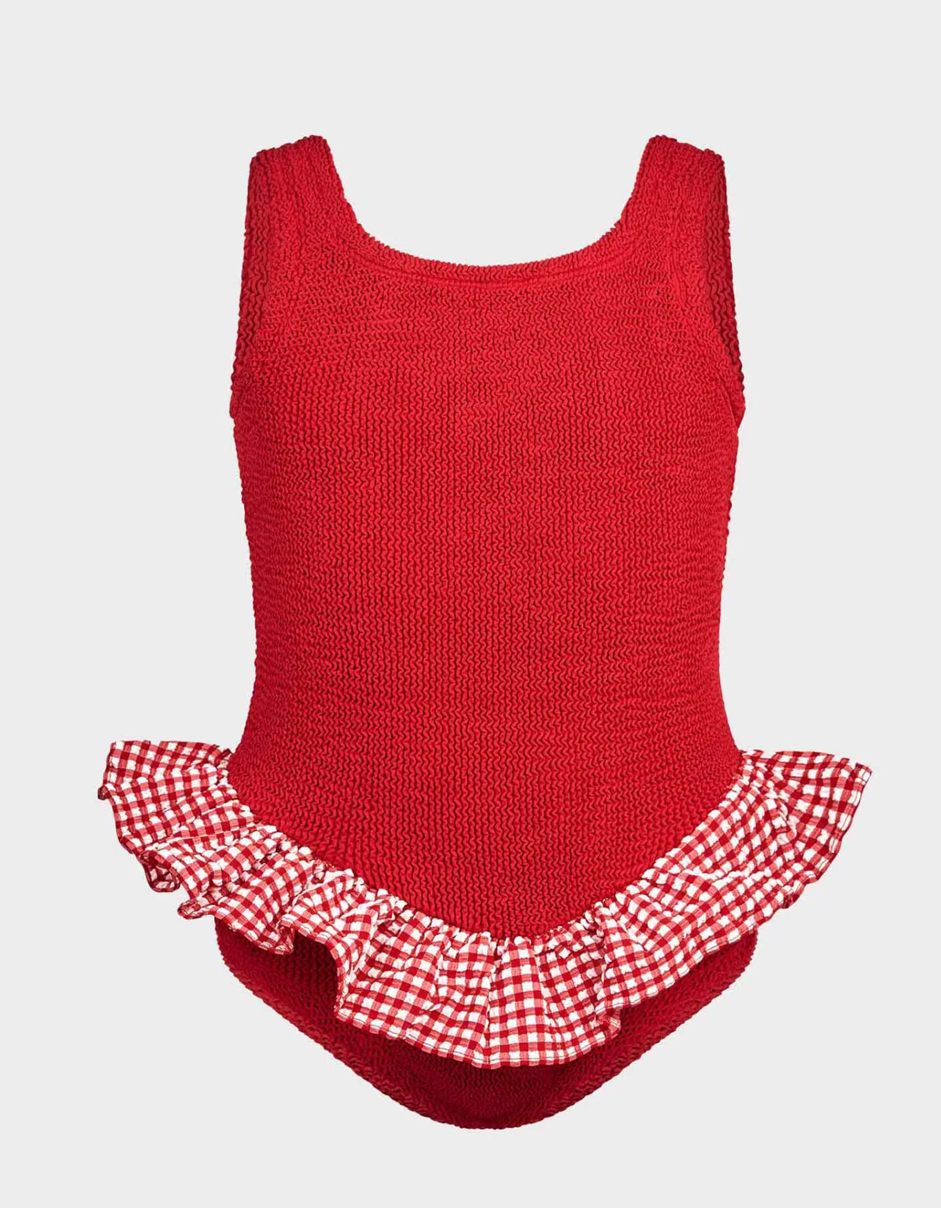 Hunza G Kids Duo Denise Swim - Red Gingham
