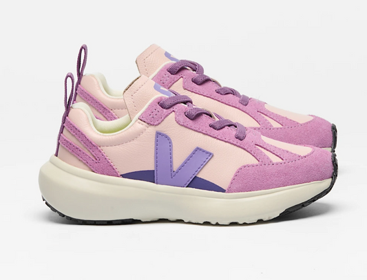 Veja Canary Elastic Laces Leather Petale Joker Mulberry