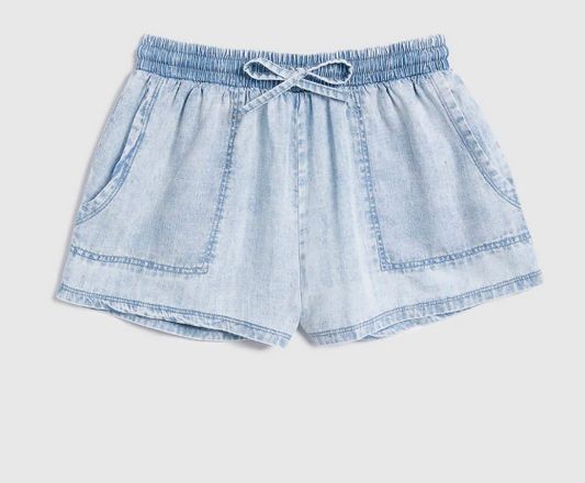 Splendid White Out Wash Shorts
