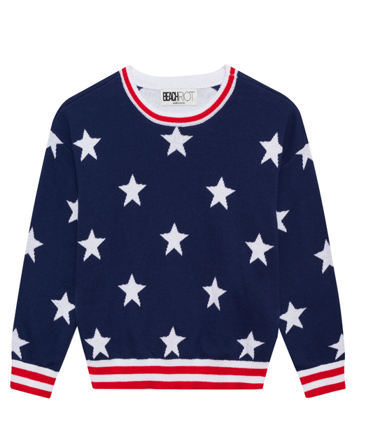 Beach Riot Little Callie Sweater Twilight Stars