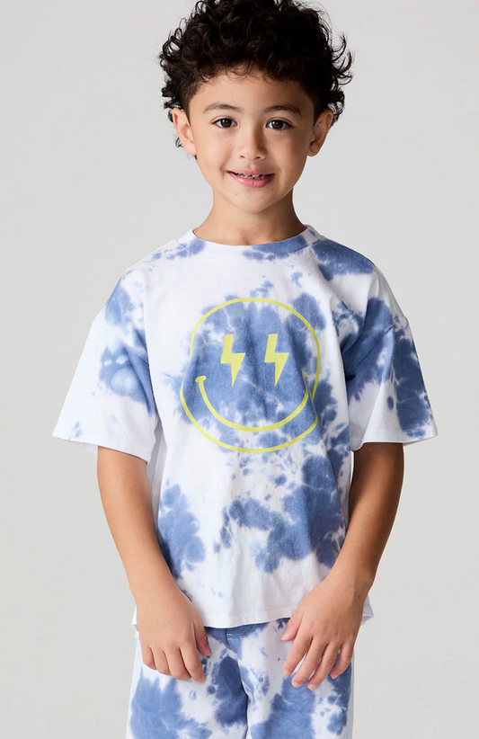 Chaser Tie Dye Smiley Face Tee