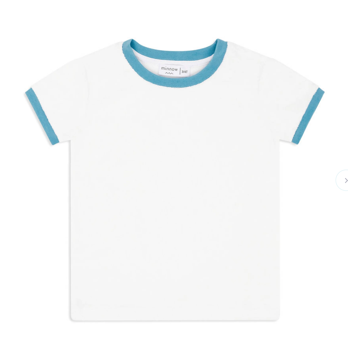 Minnow Unisex Harbor Mist French Terry Ringer Tee