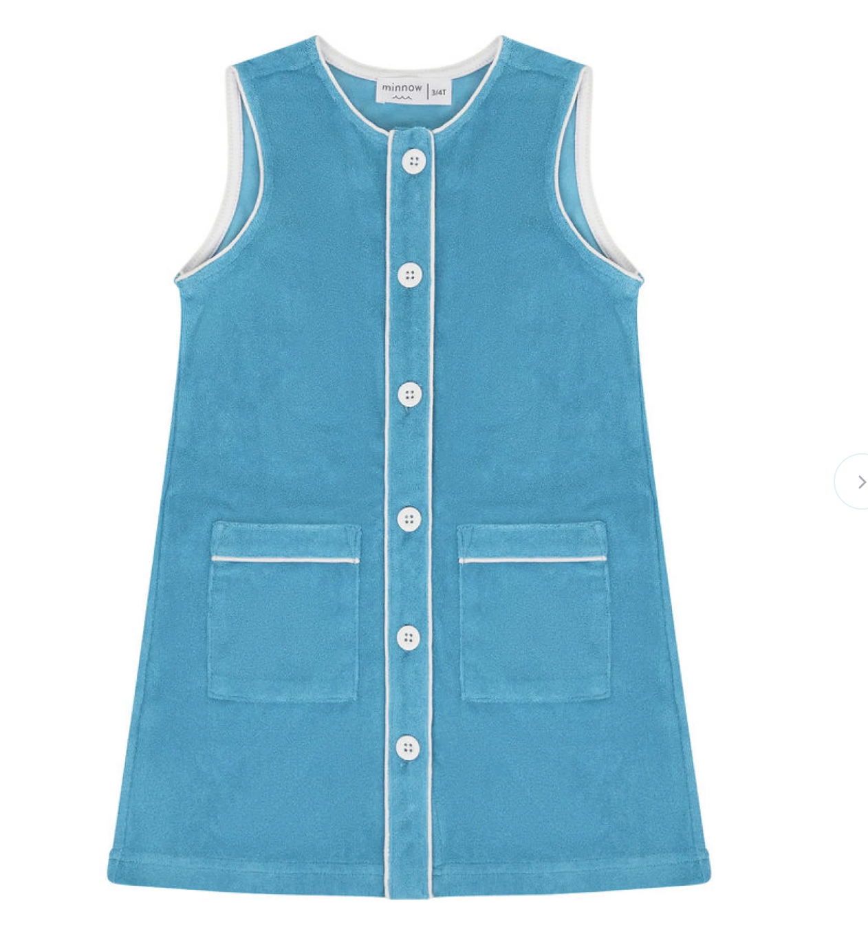 Minnow Girls girls Cerulean Blue Button Down Dress
