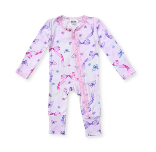 Esme Baby Lace Footie