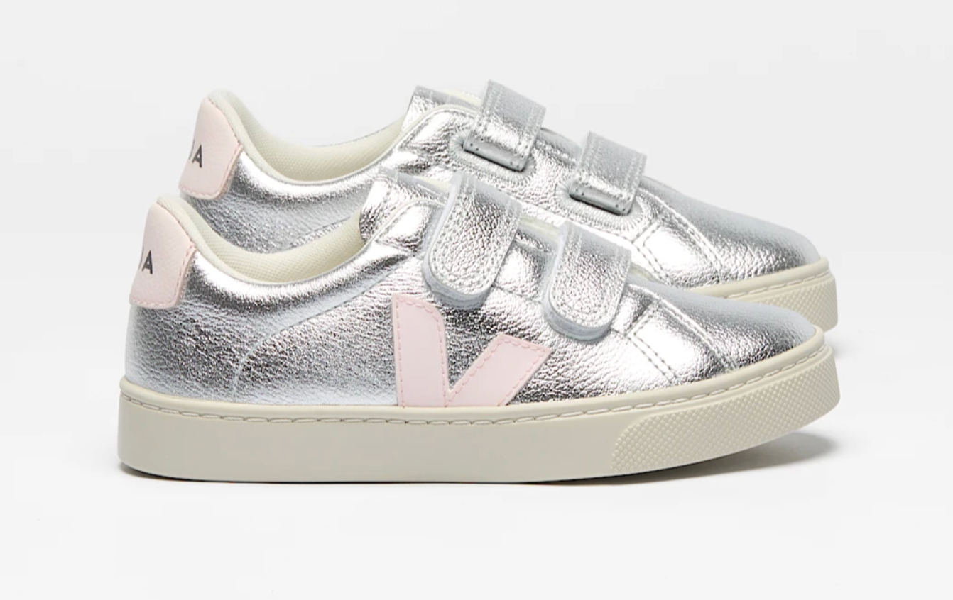 Veja Small Esplar Leather Silver Lassi