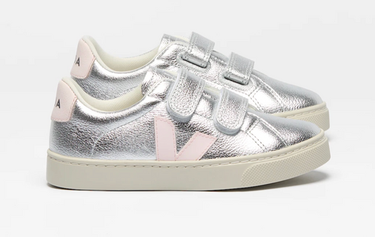 Veja Small Esplar Leather Silver Lassi