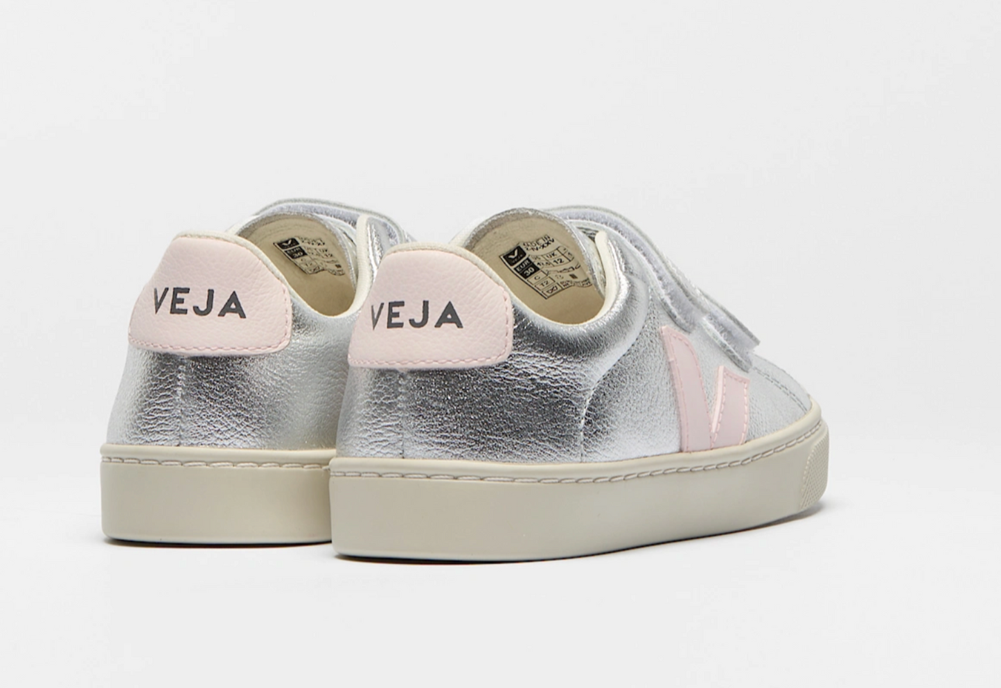 Veja Small Esplar Leather Silver Lassi