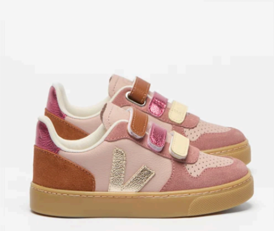 Veja Small V-10 Leather Babe Platine