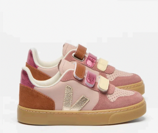 Veja Small V-10 Leather Babe Platine