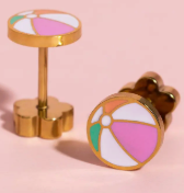 Pierced Screw Back Earrings