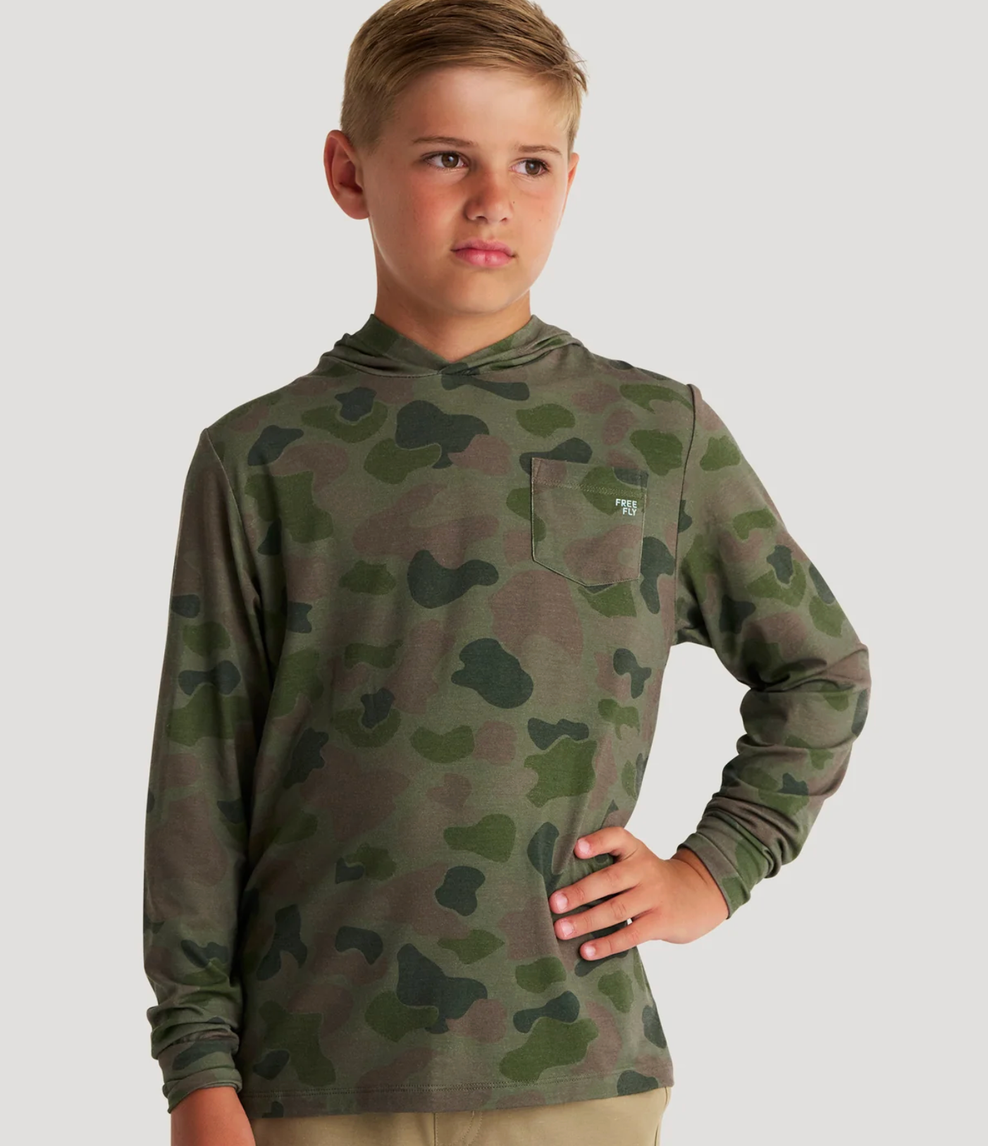 Free Fly Youth Bamboo Shade Hoodie