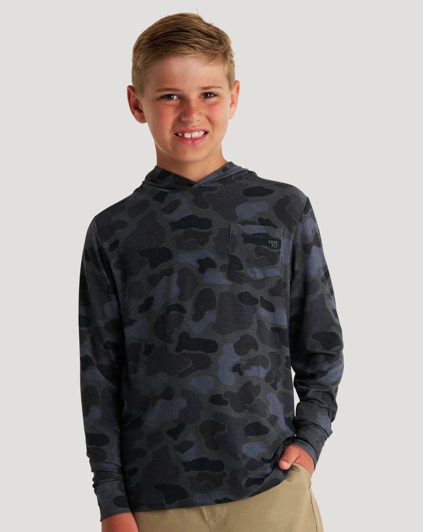 Free Fly Youth Bamboo Shade Hoodie